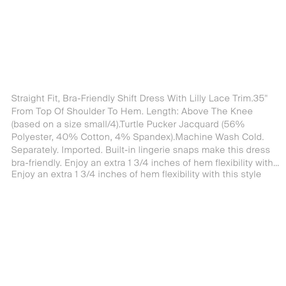 🆕️ Lilly Pulitzer Mila Stretch Shift Dress - Picture 4 of 6